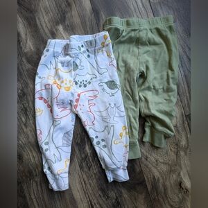 Carter's Dinosaur Print and Green Joggers